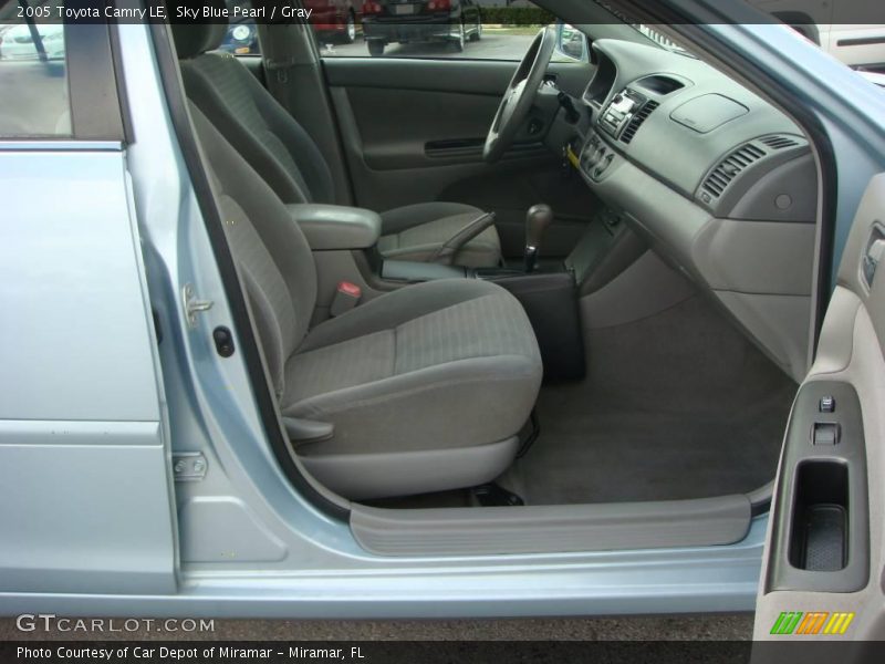 Sky Blue Pearl / Gray 2005 Toyota Camry LE