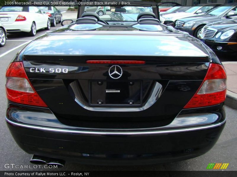 Obsidian Black Metallic / Black 2006 Mercedes-Benz CLK 500 Cabriolet