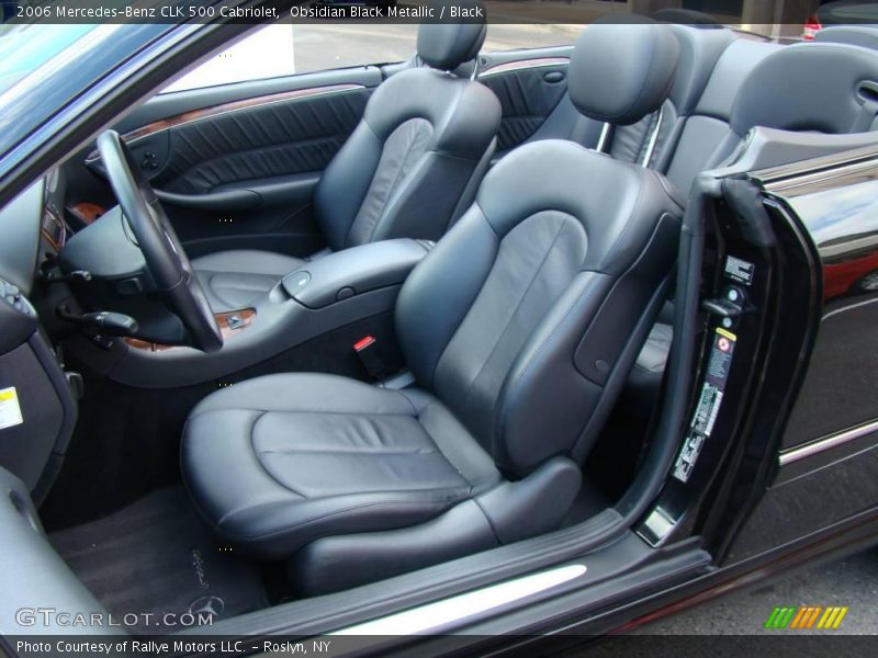 Obsidian Black Metallic / Black 2006 Mercedes-Benz CLK 500 Cabriolet