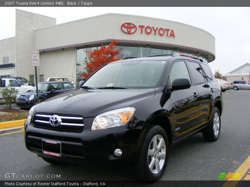 Black / Taupe 2007 Toyota RAV4 Limited 4WD