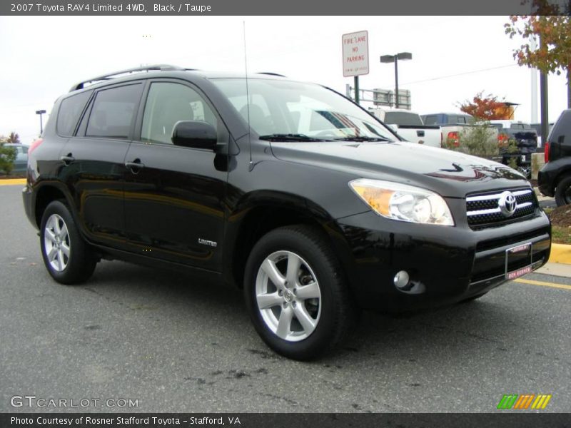 Black / Taupe 2007 Toyota RAV4 Limited 4WD