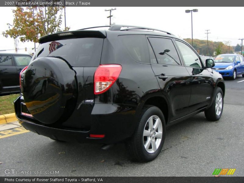 Black / Taupe 2007 Toyota RAV4 Limited 4WD