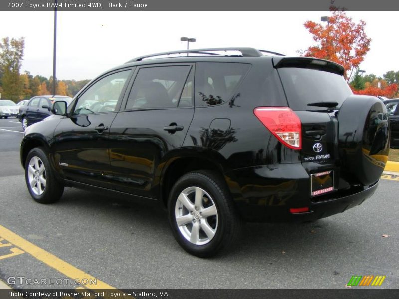 Black / Taupe 2007 Toyota RAV4 Limited 4WD