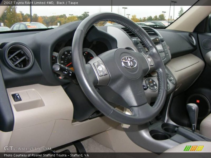 Black / Taupe 2007 Toyota RAV4 Limited 4WD