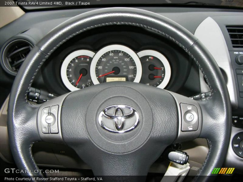 Black / Taupe 2007 Toyota RAV4 Limited 4WD