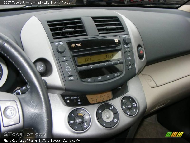 Black / Taupe 2007 Toyota RAV4 Limited 4WD