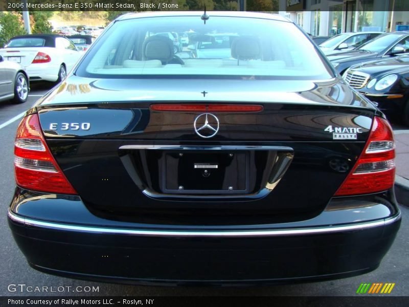 Black / Stone 2006 Mercedes-Benz E 350 4Matic Sedan