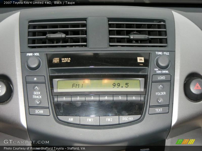 Black / Taupe 2007 Toyota RAV4 Limited 4WD