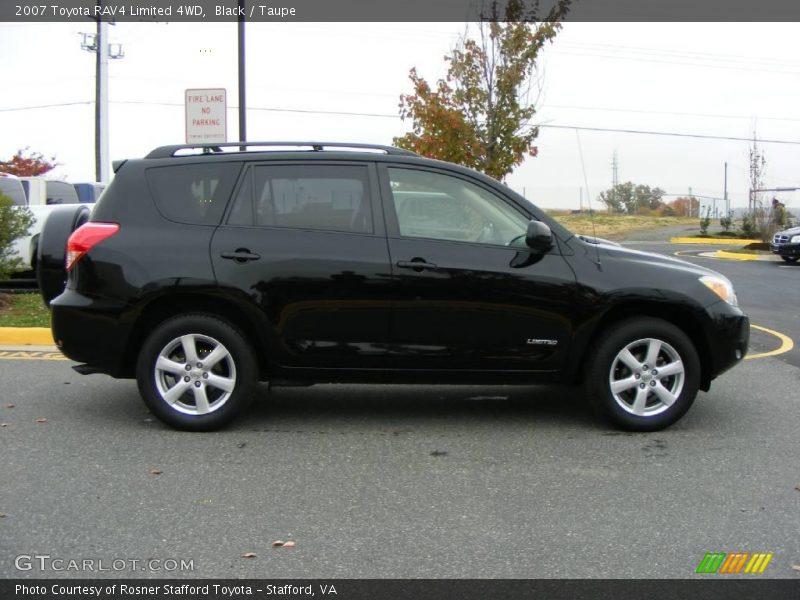 Black / Taupe 2007 Toyota RAV4 Limited 4WD