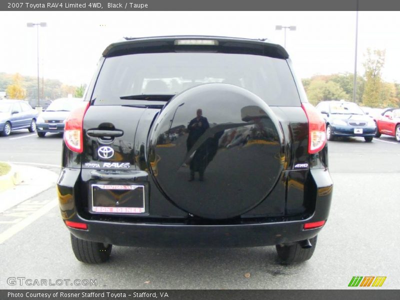 Black / Taupe 2007 Toyota RAV4 Limited 4WD