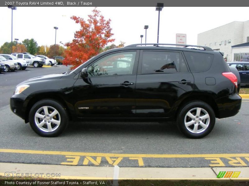 Black / Taupe 2007 Toyota RAV4 Limited 4WD