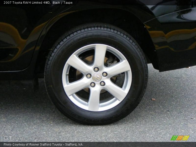 Black / Taupe 2007 Toyota RAV4 Limited 4WD