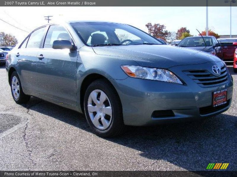 Aloe Green Metallic / Bisque 2007 Toyota Camry LE