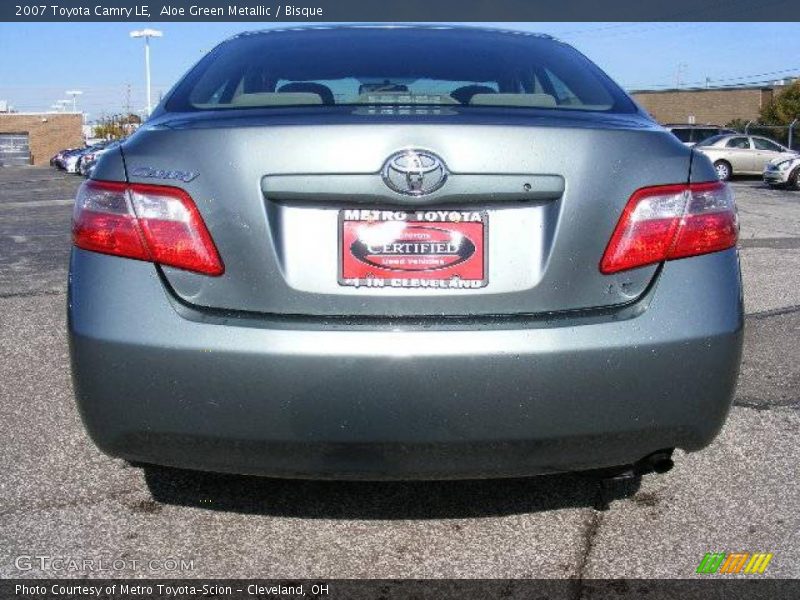 Aloe Green Metallic / Bisque 2007 Toyota Camry LE