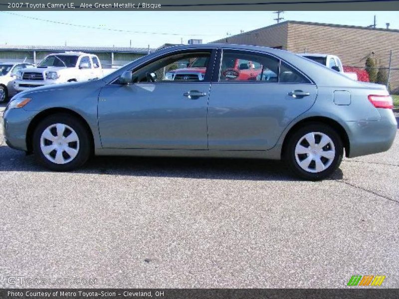 Aloe Green Metallic / Bisque 2007 Toyota Camry LE