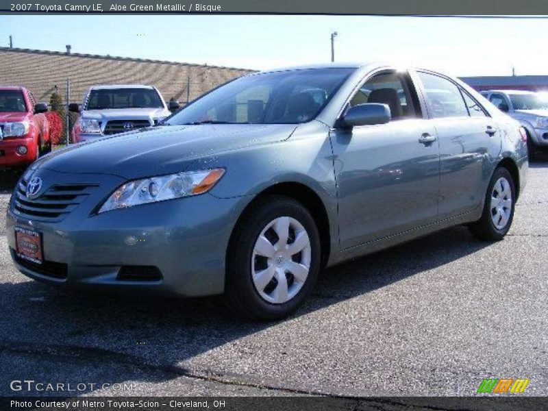 Aloe Green Metallic / Bisque 2007 Toyota Camry LE