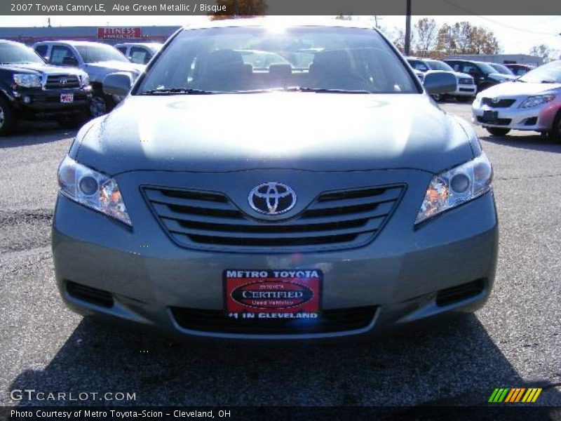 Aloe Green Metallic / Bisque 2007 Toyota Camry LE