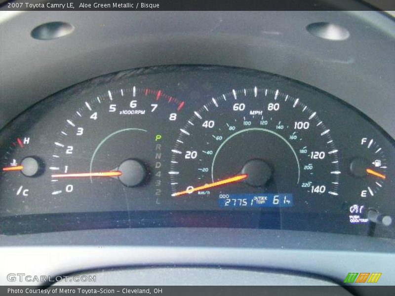 Aloe Green Metallic / Bisque 2007 Toyota Camry LE