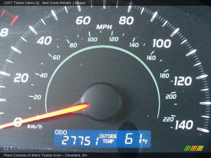 Aloe Green Metallic / Bisque 2007 Toyota Camry LE