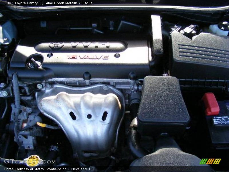 Aloe Green Metallic / Bisque 2007 Toyota Camry LE