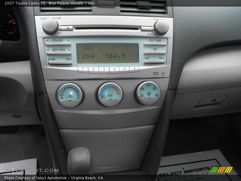 Blue Ribbon Metallic / Ash 2007 Toyota Camry CE