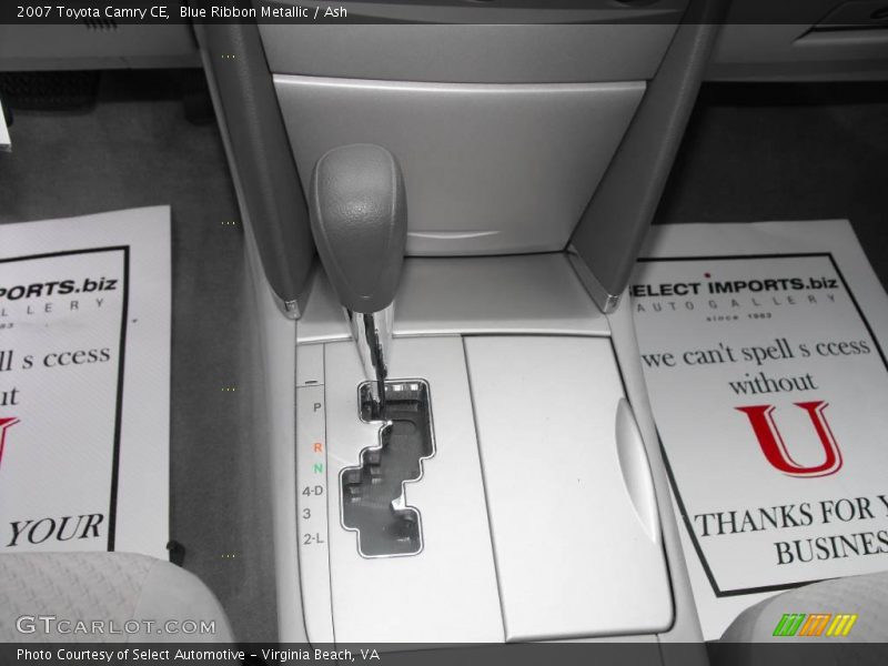 Blue Ribbon Metallic / Ash 2007 Toyota Camry CE