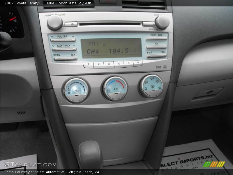Blue Ribbon Metallic / Ash 2007 Toyota Camry CE