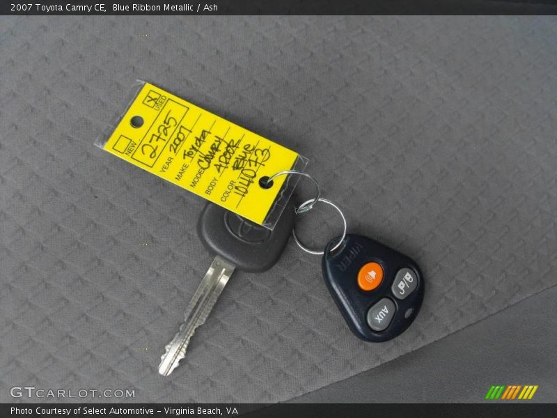 Blue Ribbon Metallic / Ash 2007 Toyota Camry CE