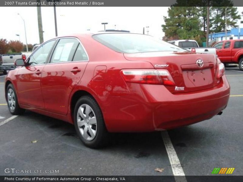 Barcelona Red Metallic / Bisque 2007 Toyota Camry LE