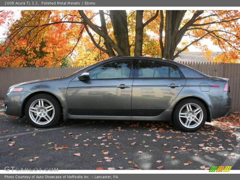 Polished Metal Metallic / Ebony 2008 Acura TL 3.2