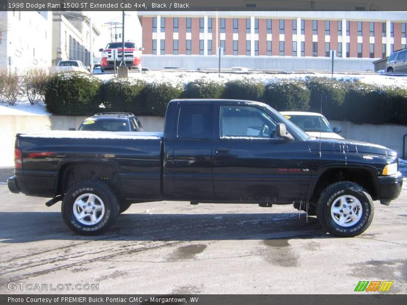 Black / Black 1998 Dodge Ram 1500 ST Extended Cab 4x4