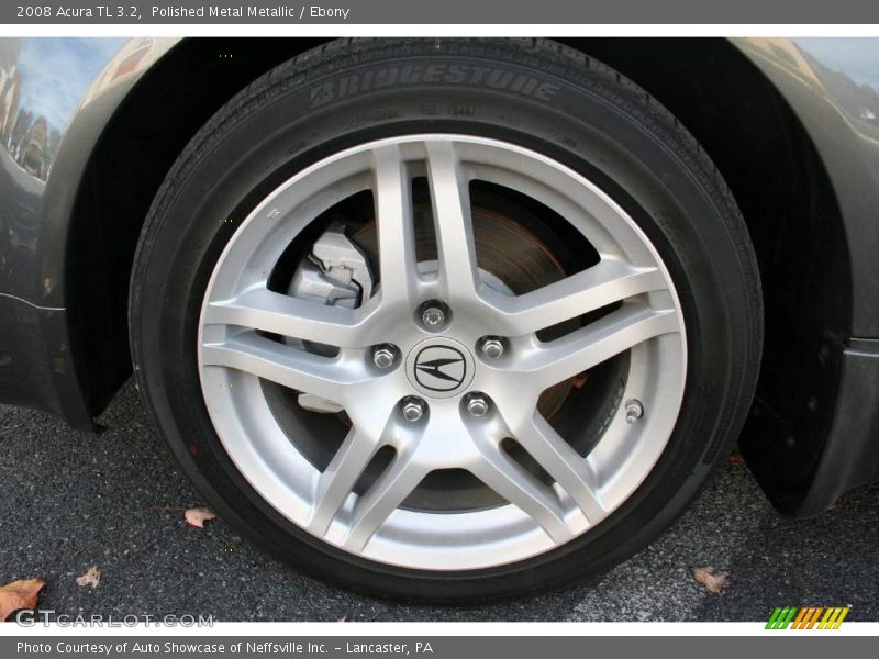 Polished Metal Metallic / Ebony 2008 Acura TL 3.2