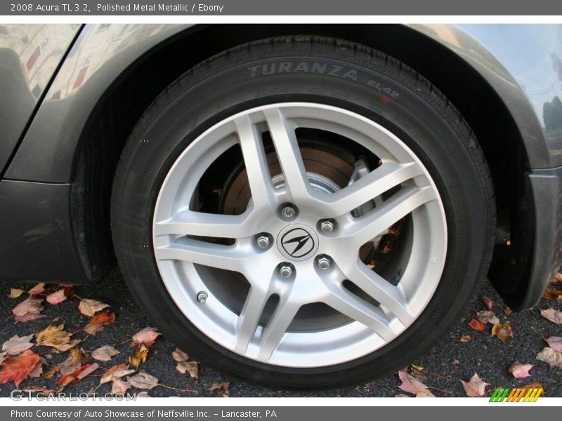 Polished Metal Metallic / Ebony 2008 Acura TL 3.2