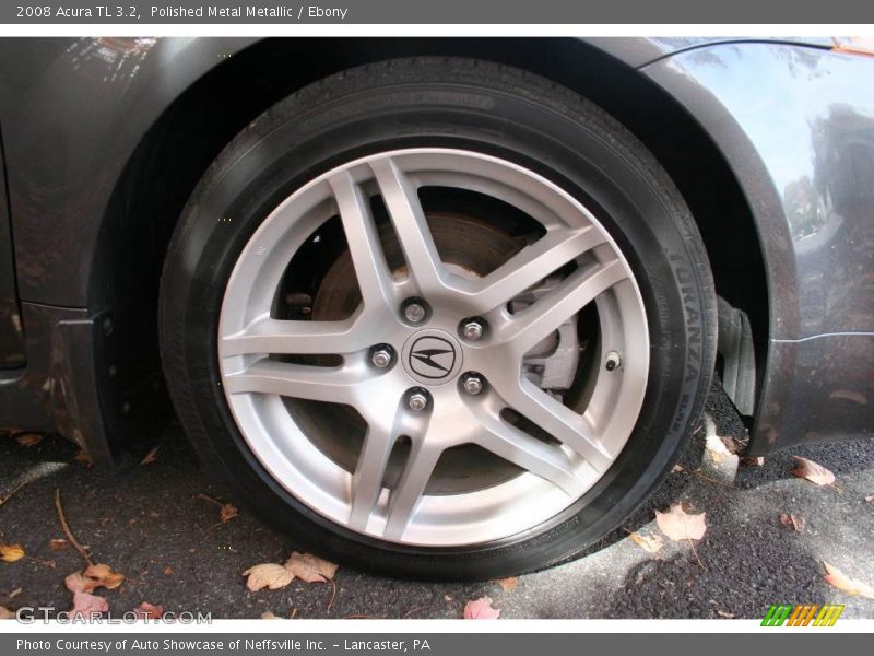 Polished Metal Metallic / Ebony 2008 Acura TL 3.2