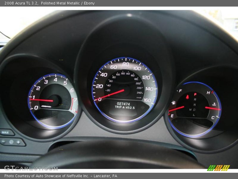 Polished Metal Metallic / Ebony 2008 Acura TL 3.2