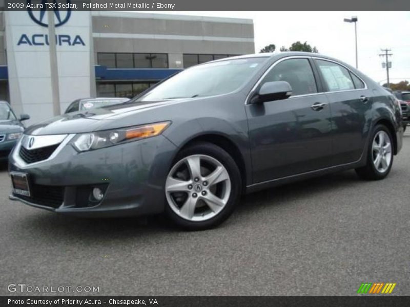 Polished Metal Metallic / Ebony 2009 Acura TSX Sedan