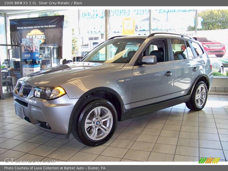 Silver Grey Metallic / Black 2006 BMW X3 3.0i