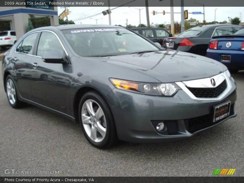 Polished Metal Metallic / Ebony 2009 Acura TSX Sedan