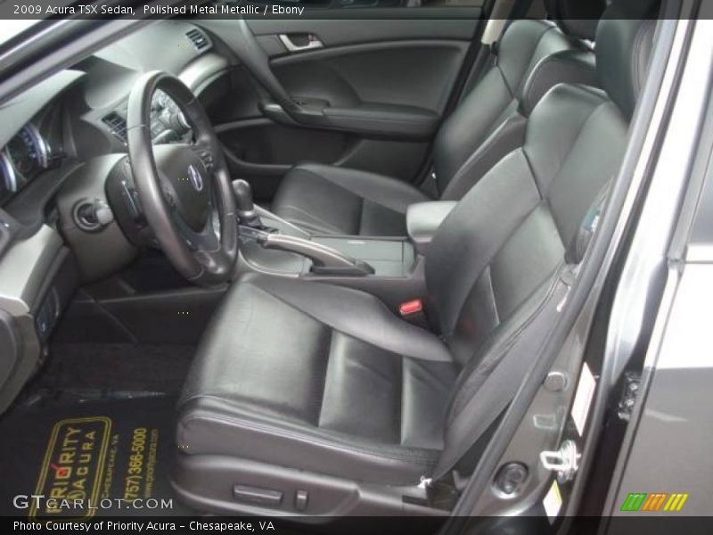Polished Metal Metallic / Ebony 2009 Acura TSX Sedan