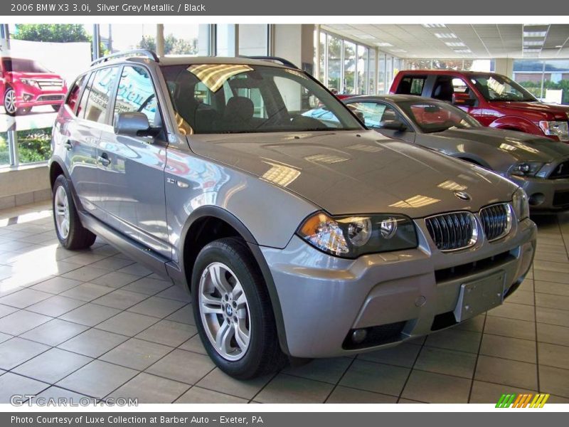 Silver Grey Metallic / Black 2006 BMW X3 3.0i