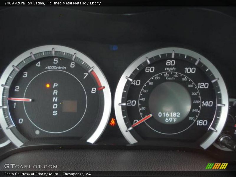Polished Metal Metallic / Ebony 2009 Acura TSX Sedan