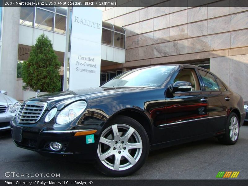 Black / Cashmere 2007 Mercedes-Benz E 350 4Matic Sedan