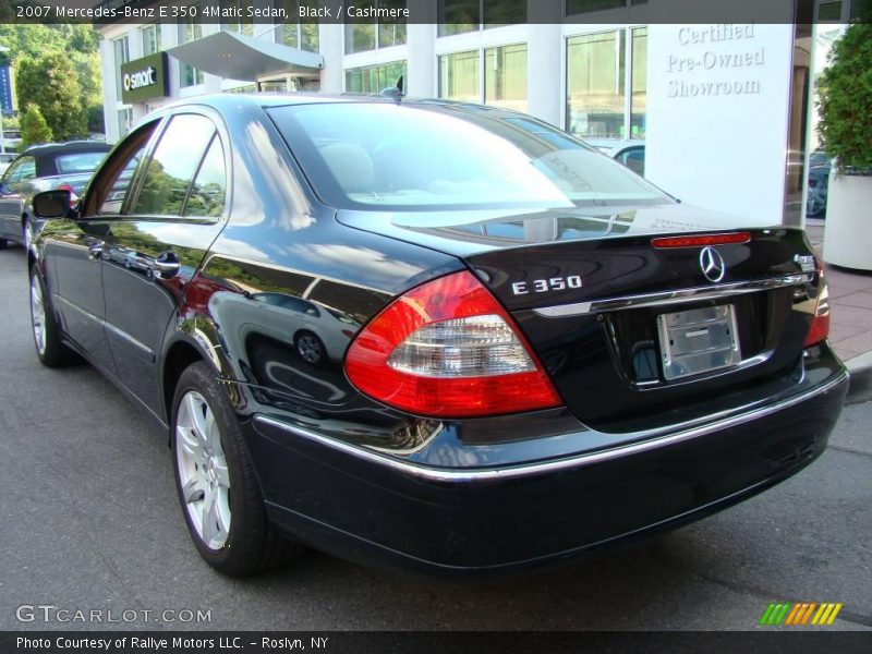 Black / Cashmere 2007 Mercedes-Benz E 350 4Matic Sedan