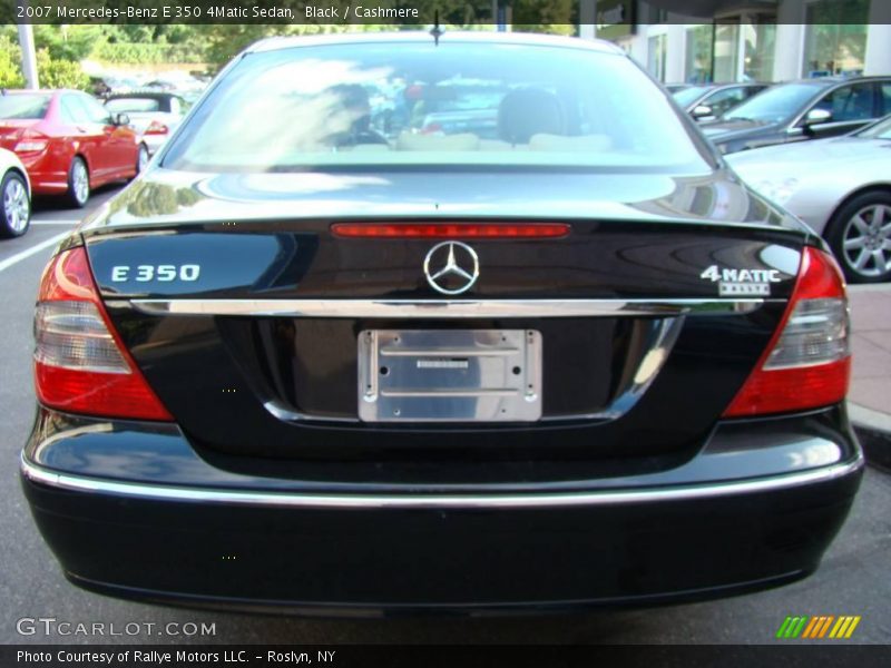 Black / Cashmere 2007 Mercedes-Benz E 350 4Matic Sedan