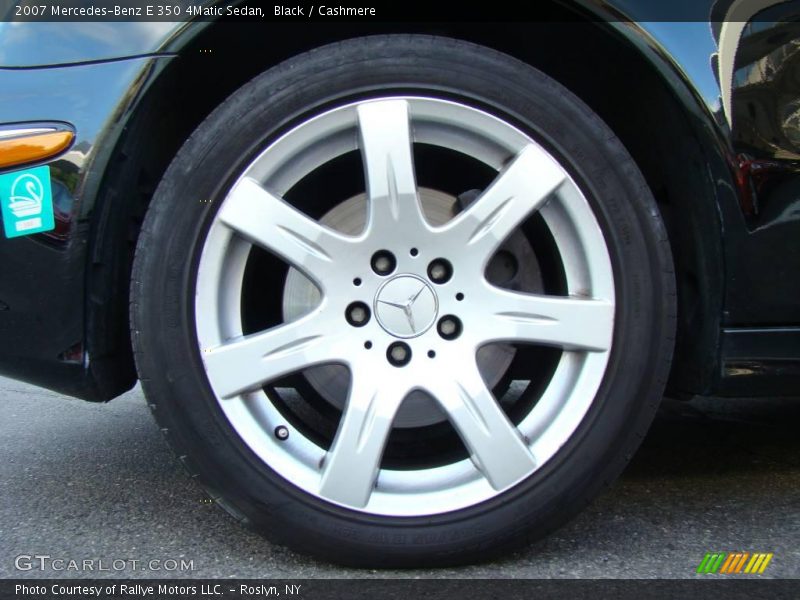 Black / Cashmere 2007 Mercedes-Benz E 350 4Matic Sedan