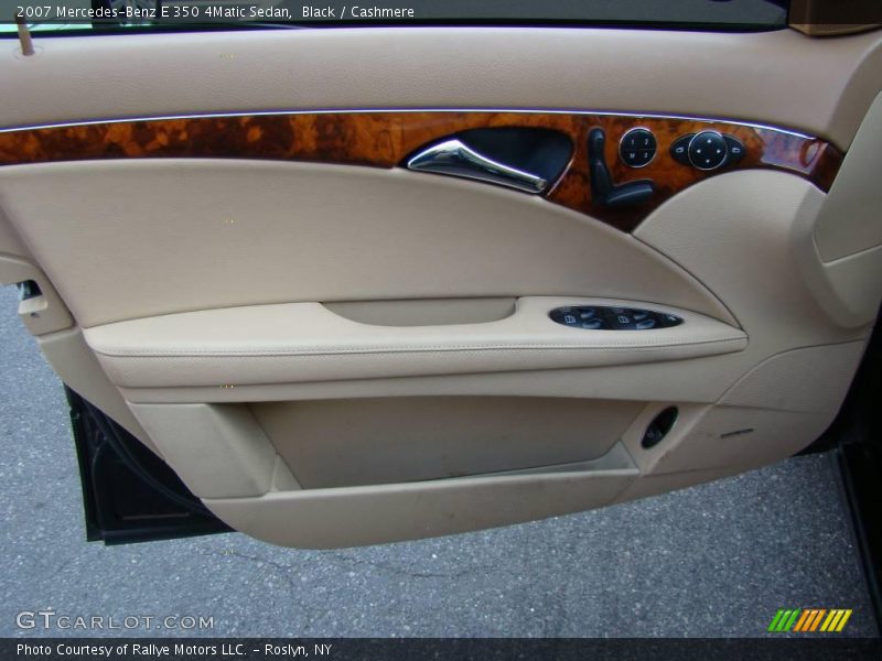 Black / Cashmere 2007 Mercedes-Benz E 350 4Matic Sedan