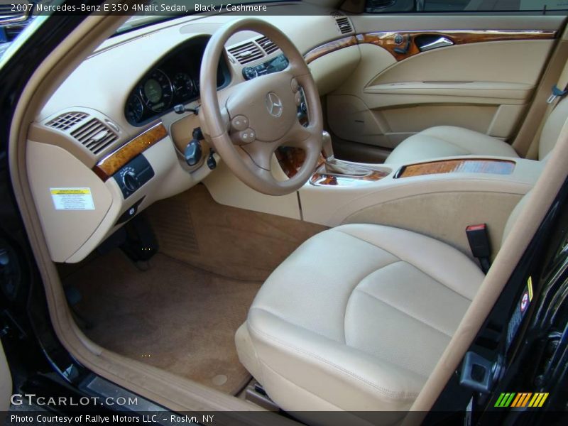 Black / Cashmere 2007 Mercedes-Benz E 350 4Matic Sedan