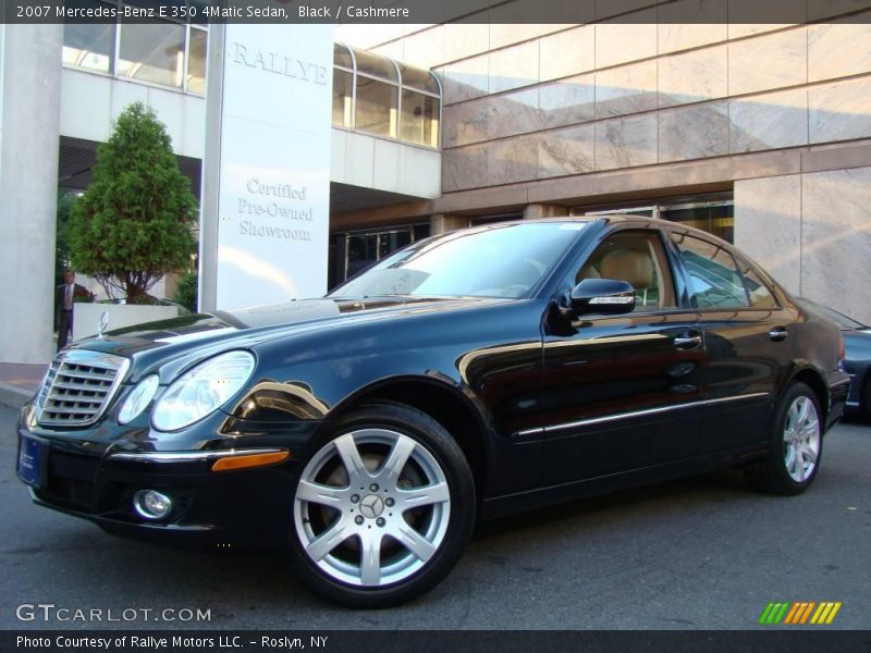 Black / Cashmere 2007 Mercedes-Benz E 350 4Matic Sedan