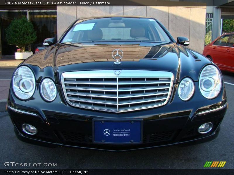 Black / Cashmere 2007 Mercedes-Benz E 350 4Matic Sedan
