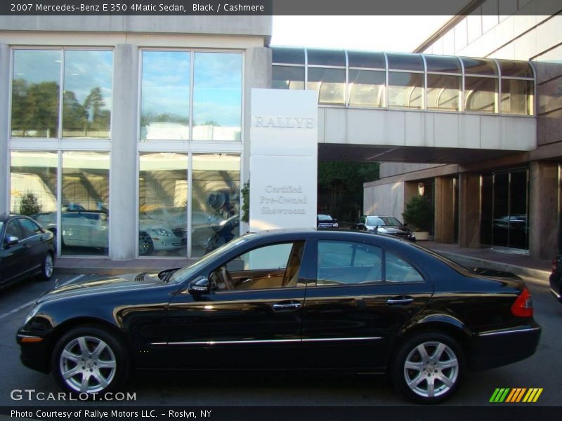 Black / Cashmere 2007 Mercedes-Benz E 350 4Matic Sedan